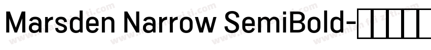 Marsden Narrow SemiBold字体转换